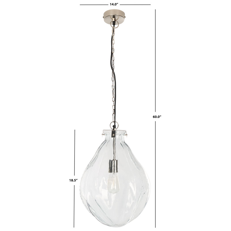 Luminaire suspendu unique à 1 lumière Vesta