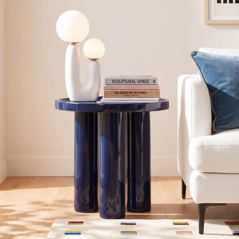 Isthia End Table, Navy