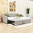 Versatile Twin Velvet Daybed with Twin Trundle-54944855