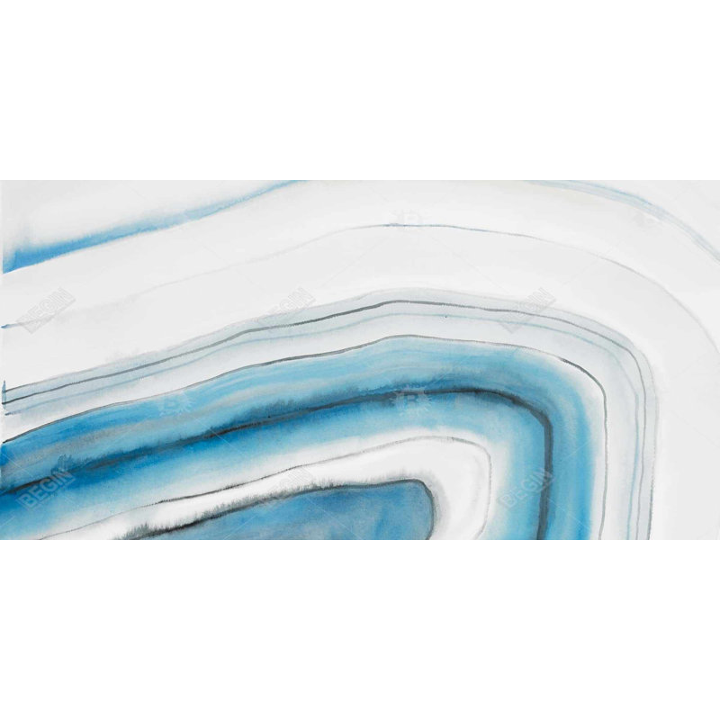 Round geode - 15.75"x31.50" Desk mat