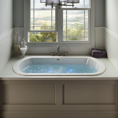 Duetta® 72" x 42" Drop in/Undermount Whirlpool Bathtub