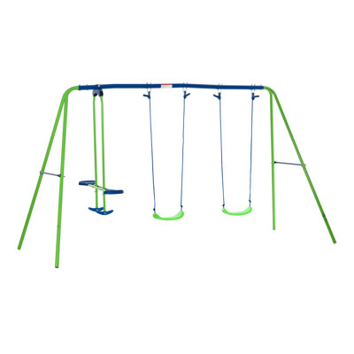 Haywards Freeport Park Metal Swing Set with 2 Swing(s)