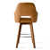 Celines 26.5" Swivel  360-degree Faux Leather Upholstered Counter Stool Set of 3