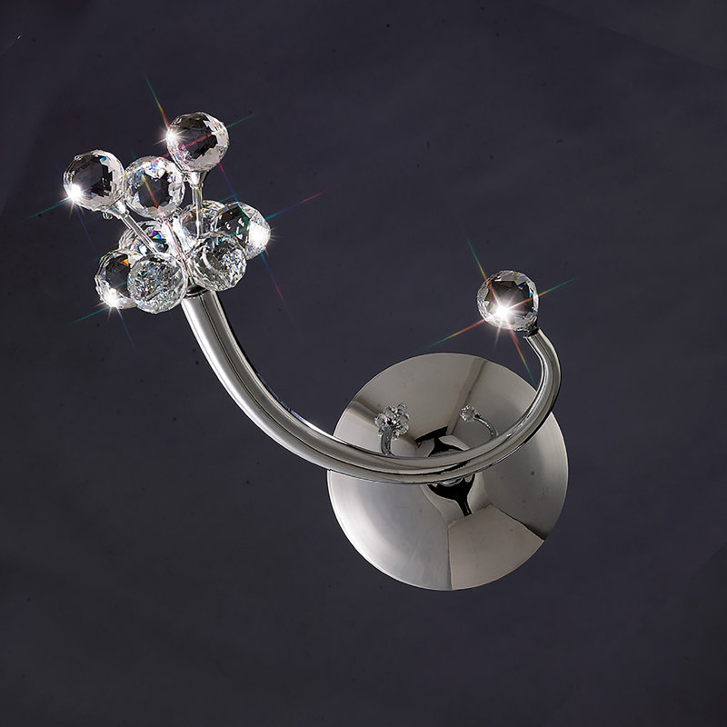 Armed Sconce, Chrome