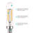 5 Watt (60 Watt Equivalent), T6 T6.5, LED Dimmable Light Bulb, Soft White E12 candelabra Base 6 Pack-72544133