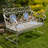 43in. Écusson Mosaic Metal Rectangular Garden Bench