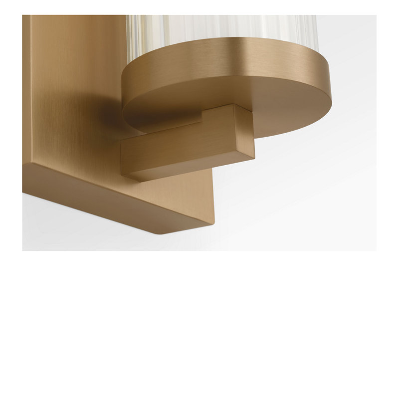 Meuble-lavabo Weston à DEL, H 4,25 po x l 34 po x P 3,87 po, Laiton satiné