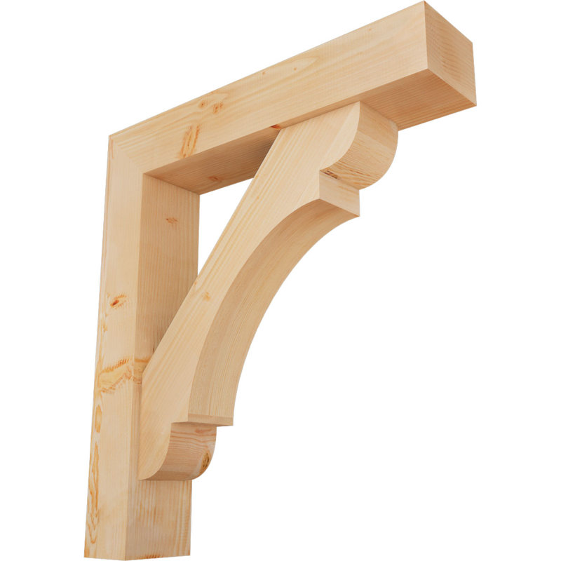 Support de bloc olympique avec entretoise décalée, 40 x 36, Sapin Douglas de l 7 1/2 (lisse)