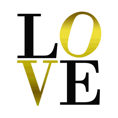 Golden Love - reproduction sur toile tendue