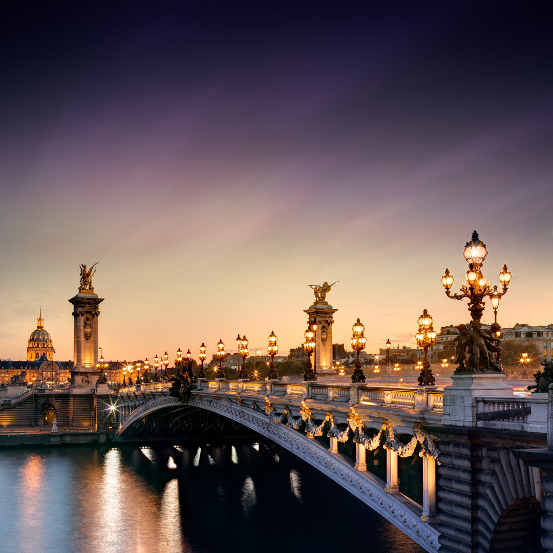 Leinwandbild Alexandre III Bridge von Beboy