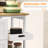 Nashley Rolling Kitchen Cart, Bar Serving Cart, Compact Trolley On Wheels With Wood Top, Shelves & Drawers For Home Dining Area-2051010917