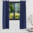 Modern Solid Light-Filtering Indoor or Outdoor Curtain Panel - Blue - 52" x 95"-771851225-771851224
