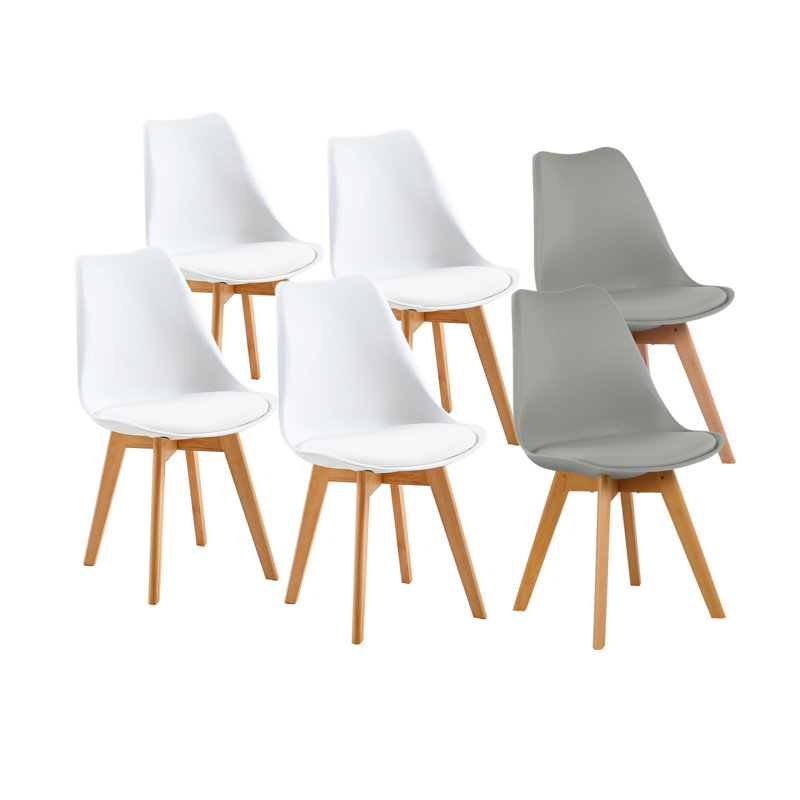 Blalock 6 - Person Dining Set, White/Grey