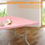 Table pliante rose de 8 pi - idéale pour le camping, les pique-niques, les fêtes, portable, stable, imperméable, solide pour pique-niquer en camping, supportant une charge élevée,
