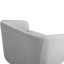 Fauteuil demi-tonneau pivotant en mélange de coton gris clair avec base en bois massif Applewold-1869454761