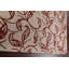 Tapis beige / rouge en laine touffeté à la main Floral