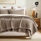 Stonewashed Crinkle Cotton Box Stitch Quilt Set