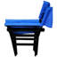 Chaise pliante en bois avec coussin d'assise en toile noire - Paquet de 2. Pratique. Dimensions : 51 cm x 58 cm x 91 cm. Poids : 6,5 kg (2 chaises). Durable. Facile à transporter.