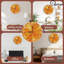 Horloge orange avec chiffres