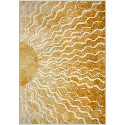 Water-Washable Printed Area Rug