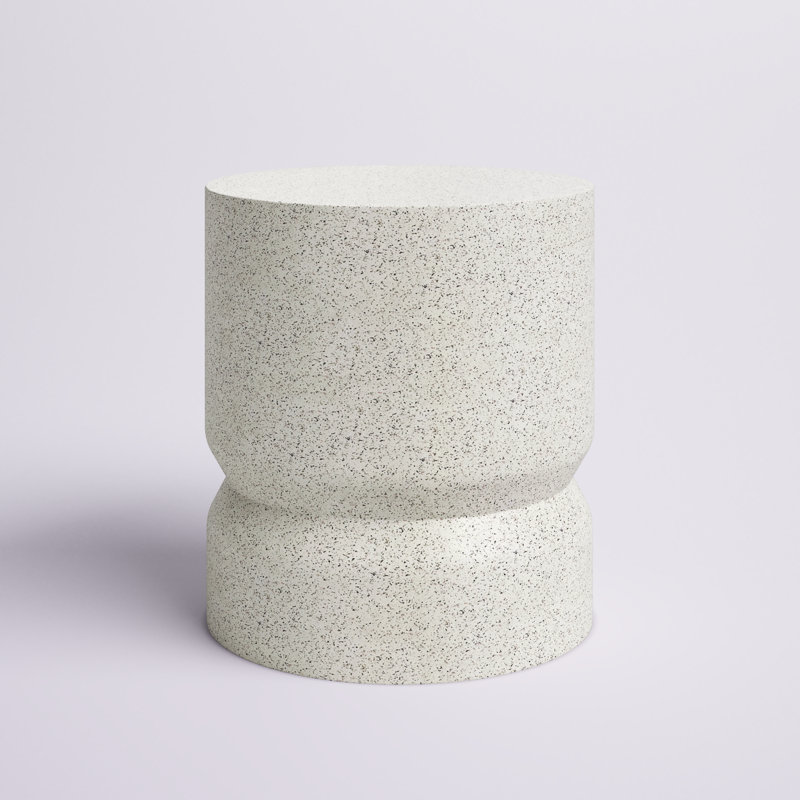Atiana MGO Accent Stool, White