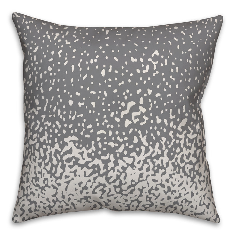 Geometric Throw Pillow, 20" x 20", Gray Ombre