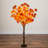 4Ft. Pre-Lit Deluxe Autumn Maple Artificial Fall Tree With 68 Warm White LED Lights