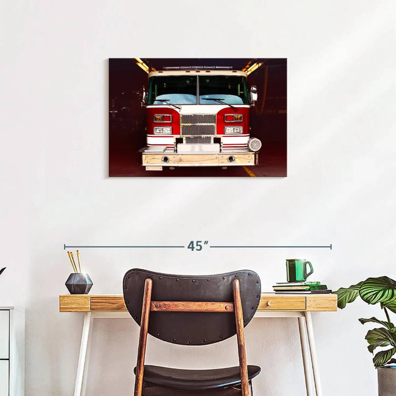 Mehar Fire Truck, 20" H x 30" W