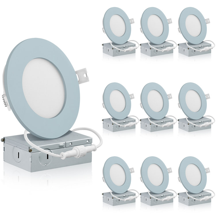 4" Ultra Slim 5000K LED Canless Recessed Lighting Kit