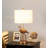 26" Matte Gold Flamingo Resin Table Lamp