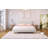 Contemporary Upholstered Bed With Teddy Fleece Boucle Fabric And Solid Round Legs Stylish Curve-Shaped Design For Bedroom,Queen Size,White