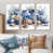 Toile naturelle avec cadre flottant