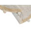 Hand Tufted Cotton Area Rug in Brown/Gray