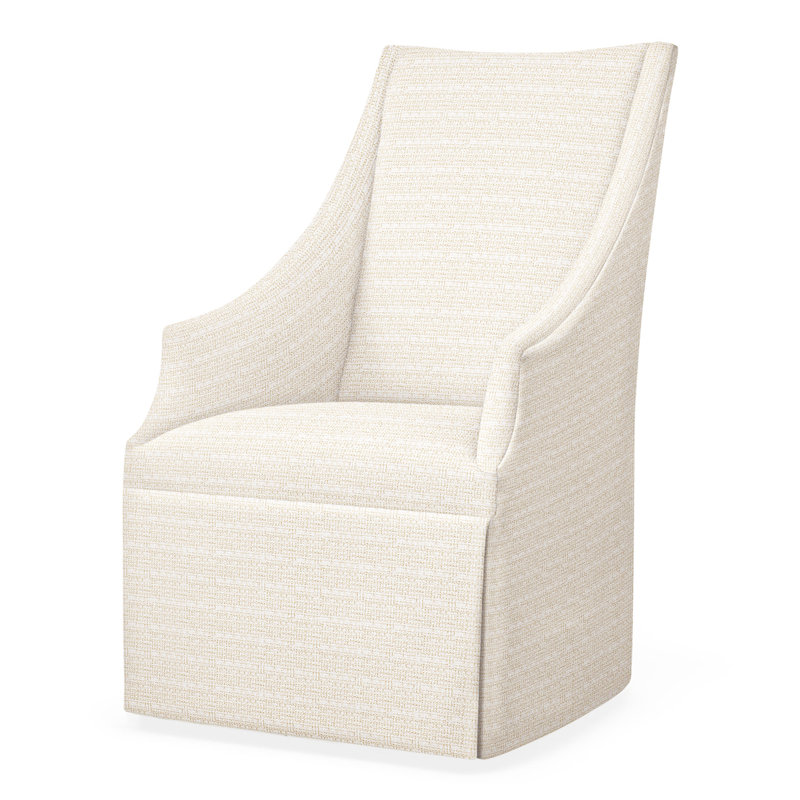 Stocked Meadow Host Chair With Casters, Perigold In The Loop Sea Salt