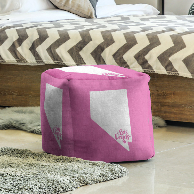 Repose-pieds carré de 13 po de largeur, Rose
