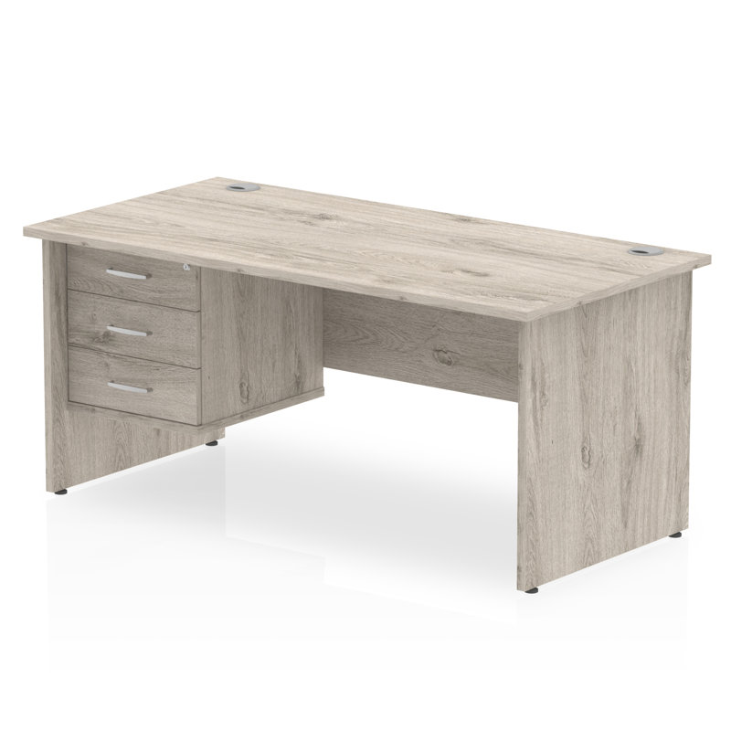 Zetta Solid Wood Base Executive Desk,  73cm H x 180cm W x 80cm D