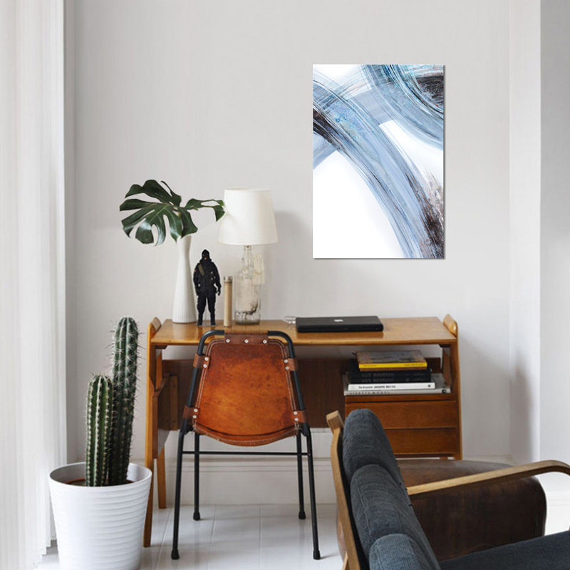 « lines i », impression sur toile, H 12 po x l 8 po x P 0,75 po, Pas de tapis, Toile tendue