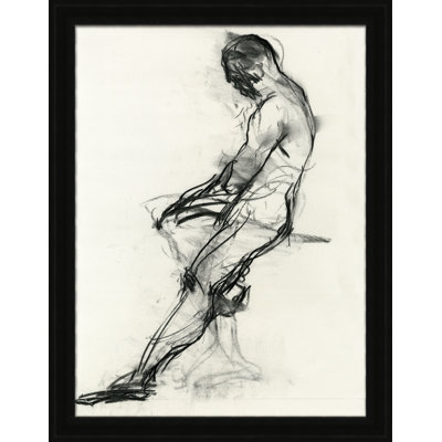 Black And White Figure Giclee Print