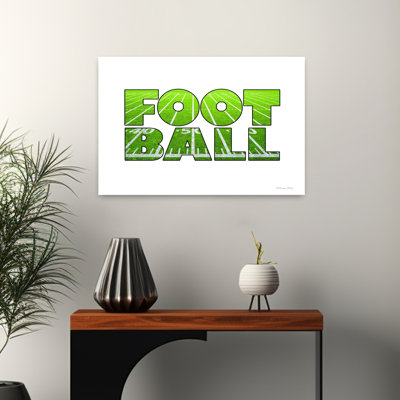 Football Field Contemporary Wall Art Print
