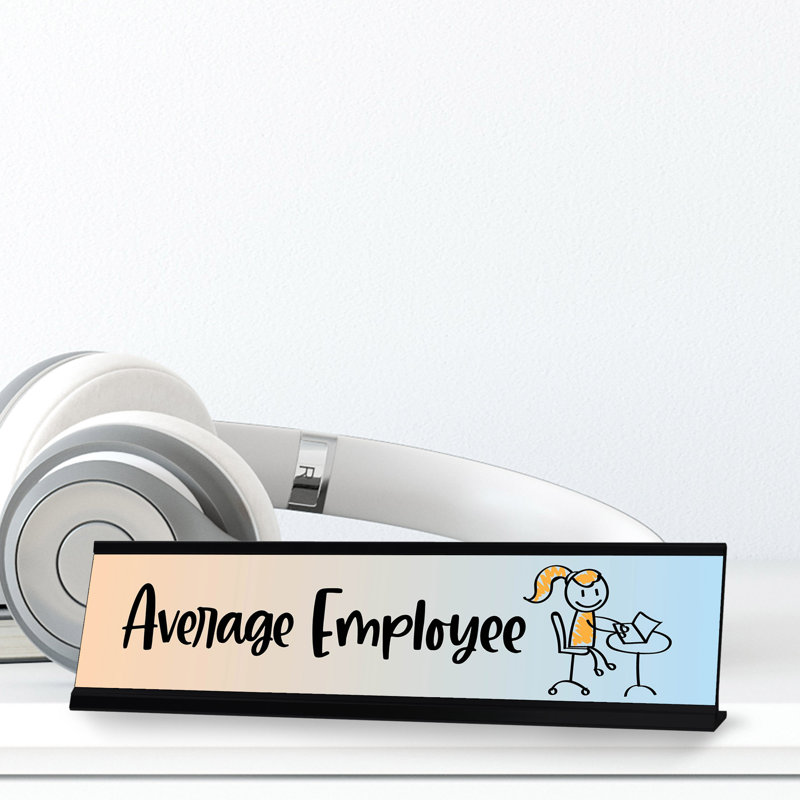 Enseigne de bureau moyenne pour employé