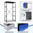 4 Drawer Dresser for Bedroom, Narrow Chest of Drawers, Wooden Top and Study Iron Frame 18"x37.5"-(WxH)