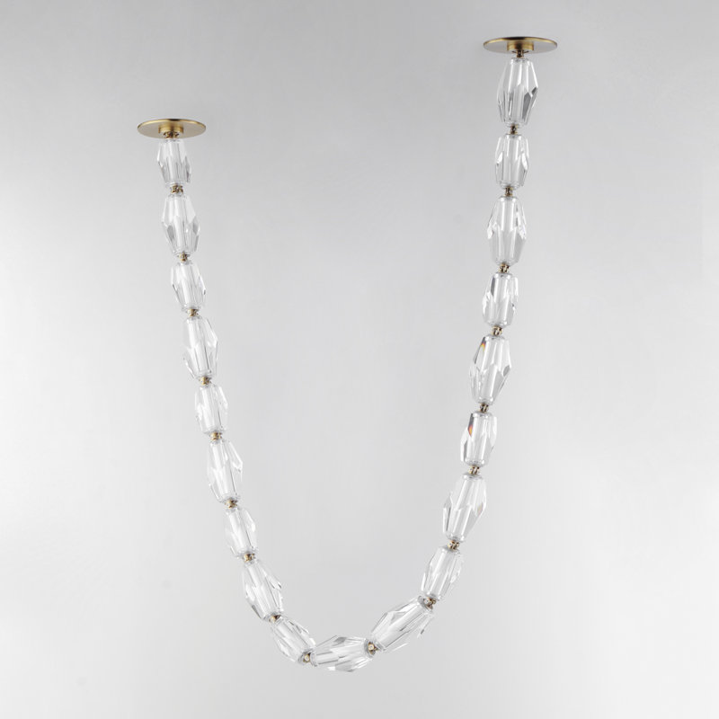 13 - Light LED Flush Mount, Gold