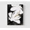 «Black and Gold Floral II» par Cartissi, œuvre d'art florale abstraite, affiche fleur encadrée, imprimé de fleurs blanches, abstrait floral doré et noir