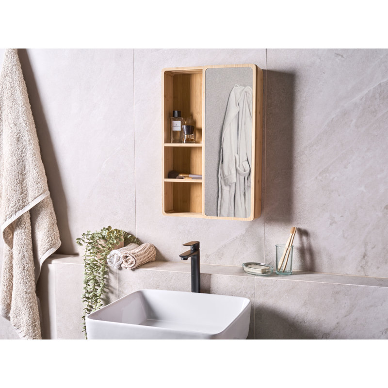 Framed Mirrored Bathroom Cabinets with Mirror and 3