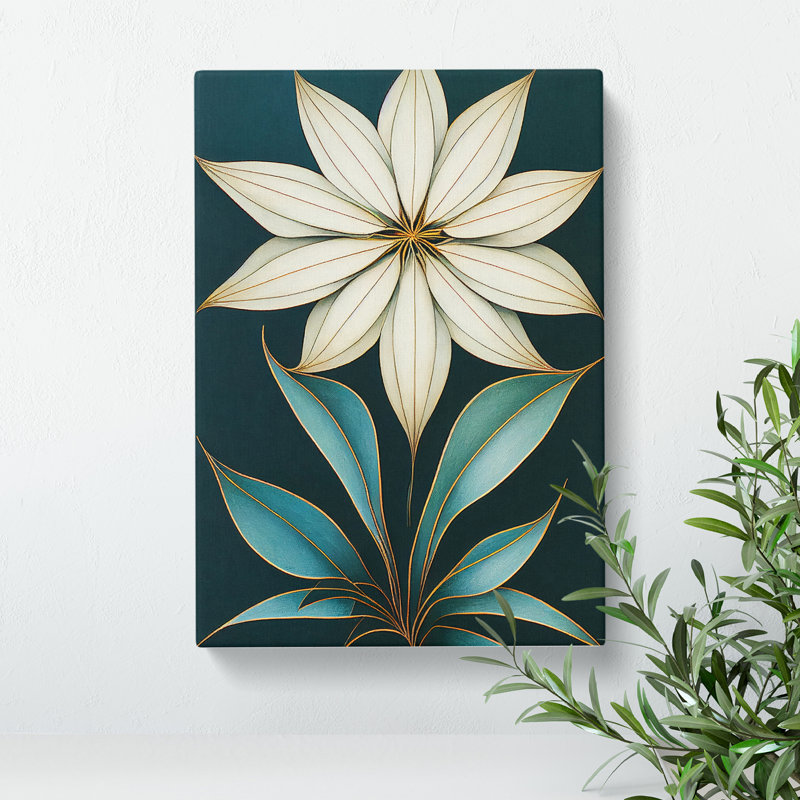 Flower No.8 - Wall Art, 60cm H x 40cm W x 3cm D, Wrapped Canvas