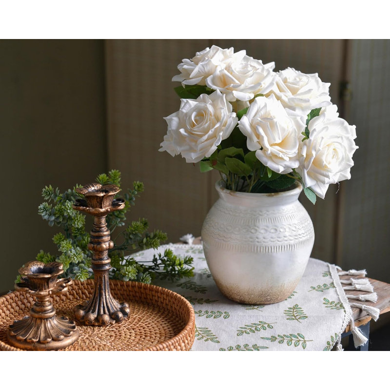 Vase en céramique gaufrée 5,9 po