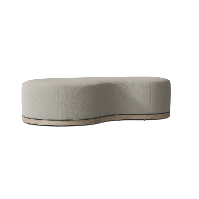 Madeline 61'' Wide Cocktail Ottoman, Hazelnut, Alabaster (3157 73)