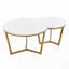 Ensemble de tables basses rondes gigognes 2 pièces