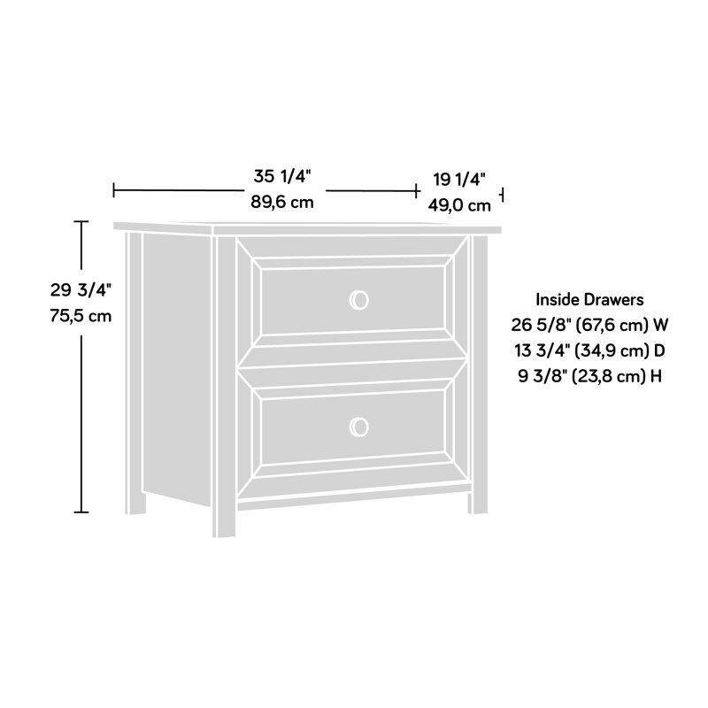 Lateral File, Brown Finish