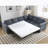 Sleeper Sofa: 2 - In - 1 Pull - Out 6 - Seater L - Shaped Sleeper Sectional Riveted Sofa Bed (104'')